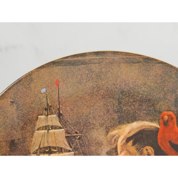 Wall Decor Plate The Ship Builder Year 1980 Fine China 8 1/2" Norman Rockwell - Picture 5 of 13